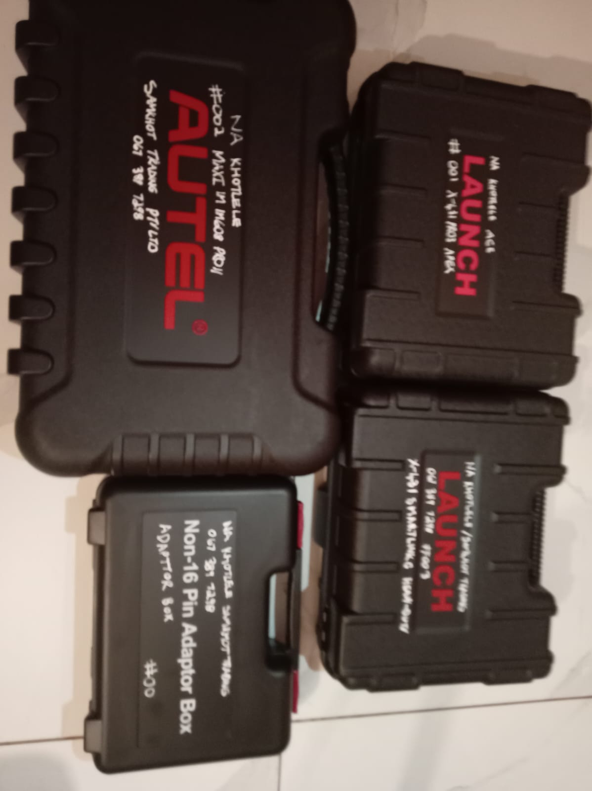 Autel and Launch professional diagnostic scanner kits